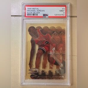 1995 Metal Michael Jordan Slick Silver #3 PSA 9